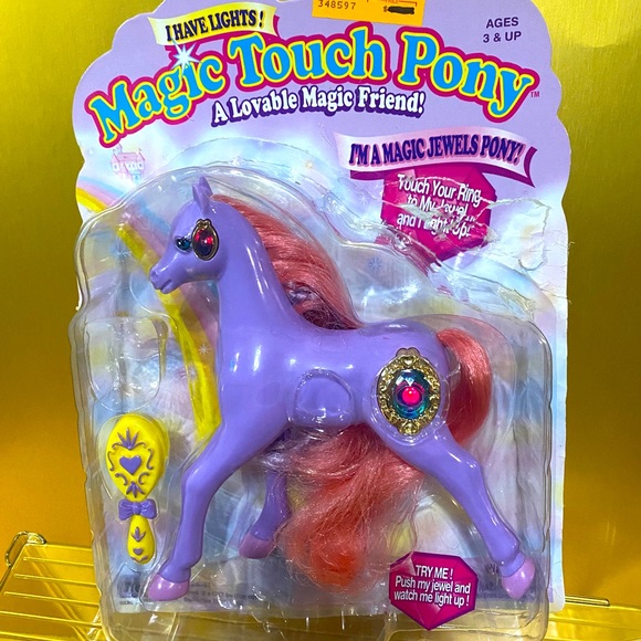 MAGIC TOUCH PONY VTG 1996 JEWEL PONY SHANNON JEWELS LIGHT UP & BLINK - Picture 7 of 16
